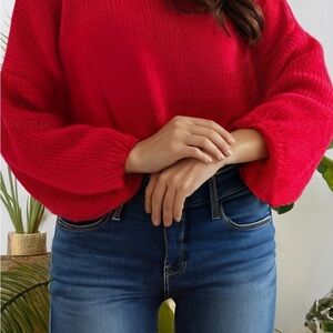 Women's Red Sweater